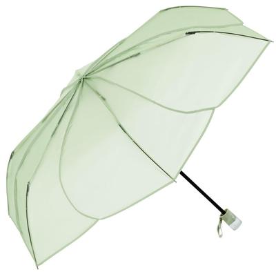 Because Folding Clear Umbrella, Umbrella/Powdery Flora, Mini, GN, B-054678