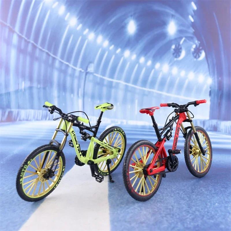 1:10 Mini Model Alloy Bicycle Toy Finger Mountain Bike Pocket Diecast Simulation Metal Racing Funny kids Toys For Children