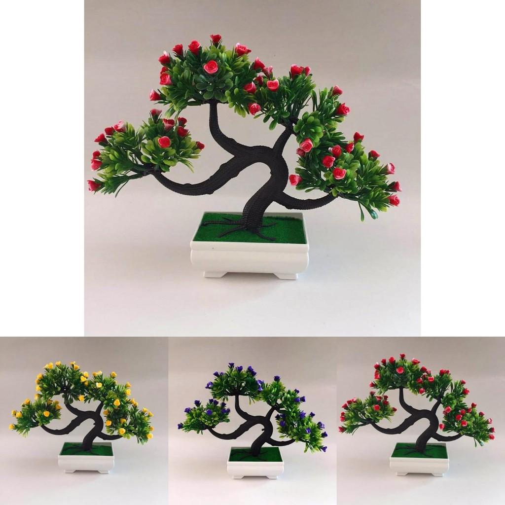 Realistische Rose Die Kiefer Begrüßt Gäste Bonsai Mit Kunststoffmaterial Für Geschenk Heim- Und Eventdeko