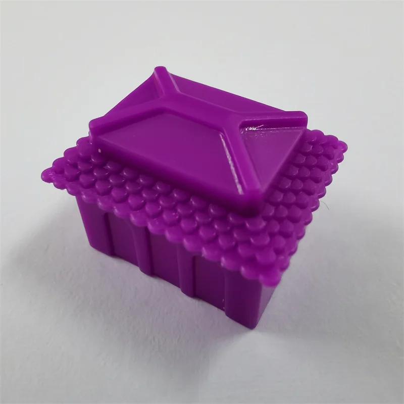 60Pcs/Set Sales Of Monopoly Game Chess House, Hotel, Three-Dimensional Small House Accessories