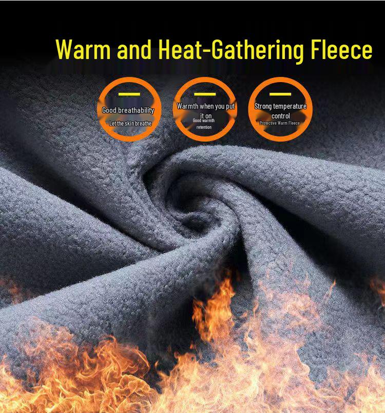 Men's Winter Fleece-Lined Softshell Jacket & Pants Set for Fishing, Skiing, & Mountaineering