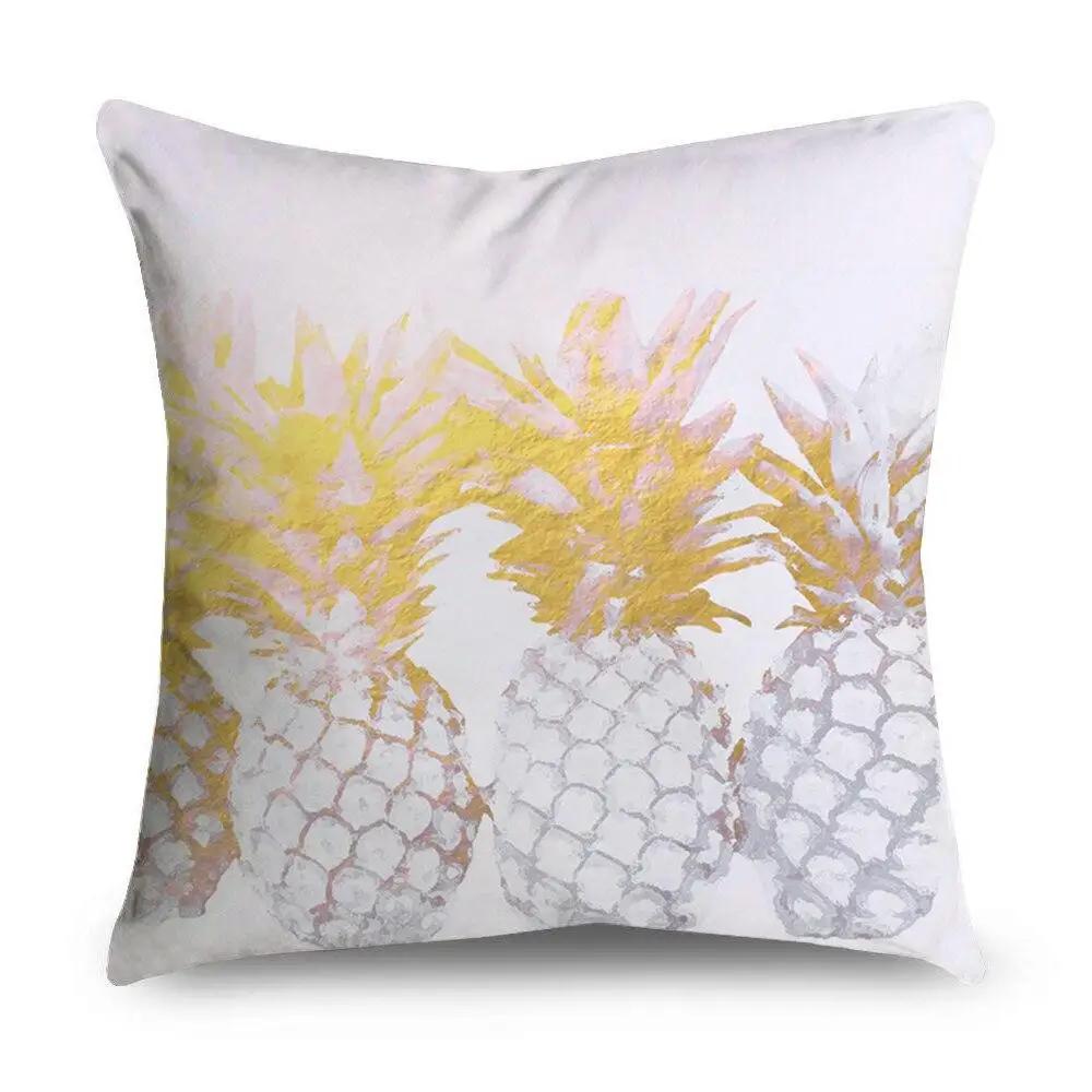 Nordic Pineapple Polyester Pillowcase    Bohemian Home Soft Decorative Cushion Cover Sofa Chair Pillowcase