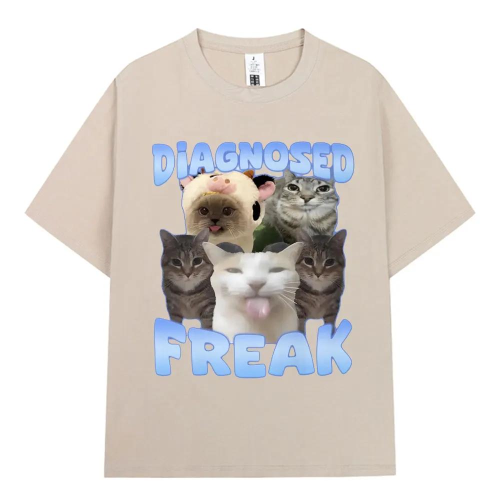 Summer freak funny watermelon cat meme Graphic T Shirt Men Women Silly Kitten Lover T Shirt Fashion cotton oversized T shirt