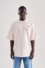 Machinist Men's Oversized T-shirt with Embroidery and Floral Print – Light Pink S