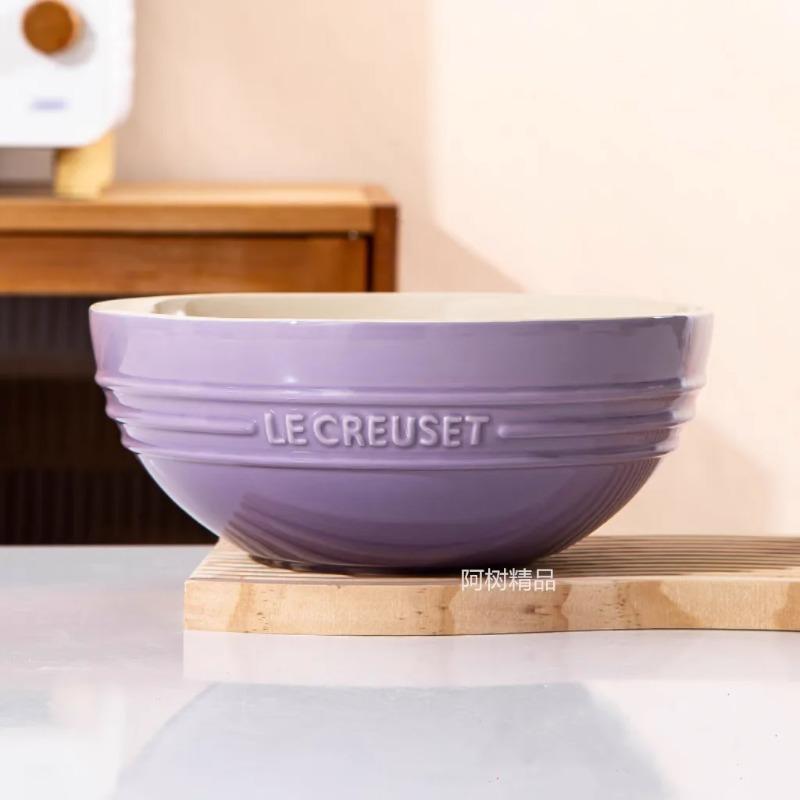 Large Capacity Ceramic Soup Face Bowl Salad Bowl Le Creuset Home Use Big Bowl French Style Dinnerware