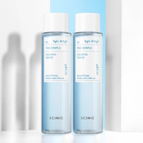 SCINIC The Simple Calming Toner 145ml (2-Pack) Standard
