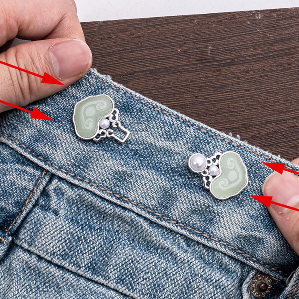 Ancient Waist Extender 3Pcs Waist Adjusting Clasp Waist Tightener Pin For Loose Jeans Pants Elegant Waist Decoration