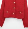  European and American style, new women's clothing, classic gold button-decorated textured blazer 9052719