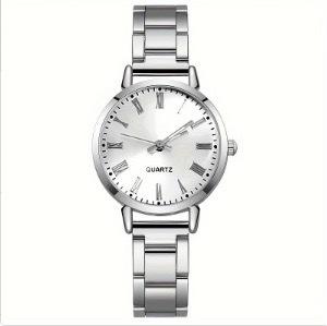 Ladies Graduated Dial Steel Belt Quartz Watch