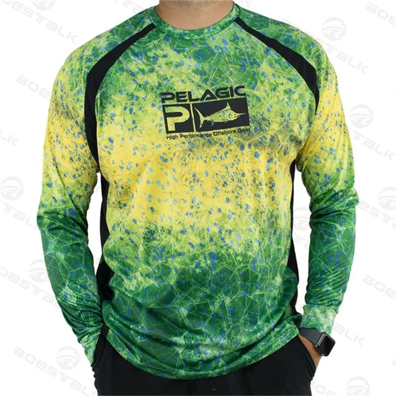 Amazon specializes in sunscreen tops, sea fishing, fishing suits, ice-cool and breathable long-sleeved sunscreen men's, fishing suits