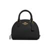 New Sydney Cross Grain Leather Dome Bag, Handbag, Shoulder Bag, Crossbody Bag Small Women's Black CA202-IMBLK