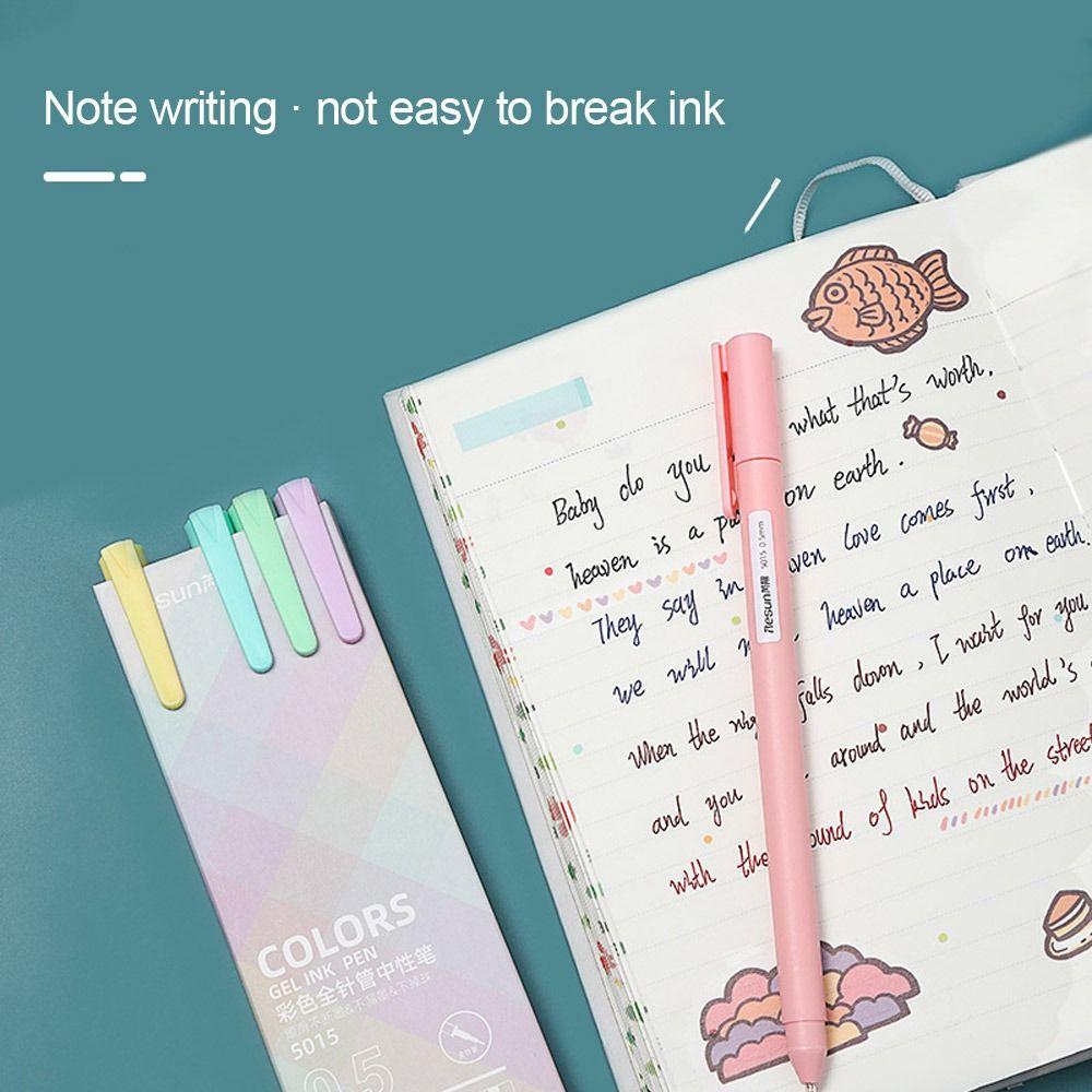 Scrapbooking Supplies Student Stationary Macaron Color Pens Writing Tools Morandi Gel Pen Pens Set