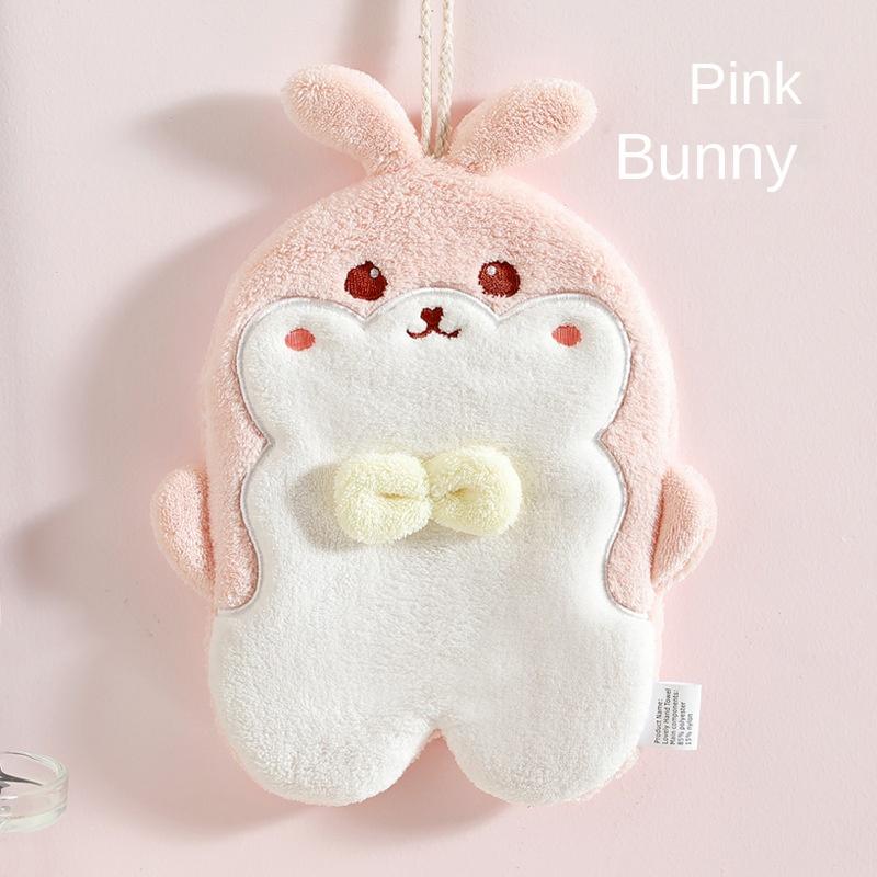 Hand Towel Hanging Household Children's Cute Cartoon Absorbent Hand Towel Bathroom Kitchen Quick-drying Towel