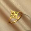 Kinitial Fashion and Minimalist Laser Engraving Women Elegant Stainless Steel Rings Wedding Band Jewelry Commemorative Gift