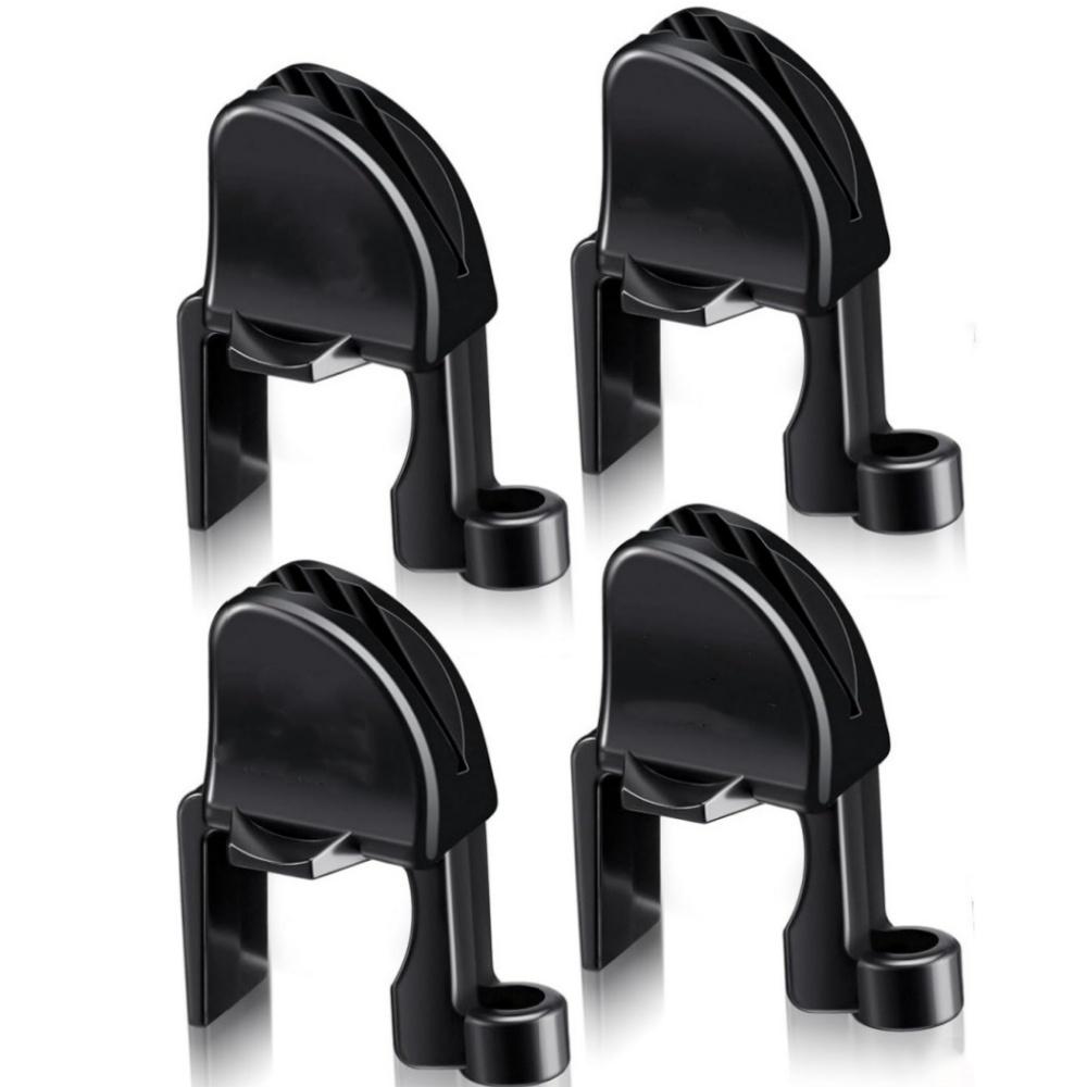 Boat Fender Clips, Pontoon Boat Fender Clips, Adjustable Pontoon Boat Square Rail Fender Clips/Clamps/Pontoon Bumper Hanger, 4 Pack