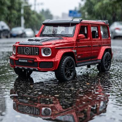 1:32 Mercedes Benz G700 Vehículo Todoterreno Modificado Modelo de Metal Fundido a Presión Sonido y Luz Coleccionables Adornos Regalos de Cumpleaños