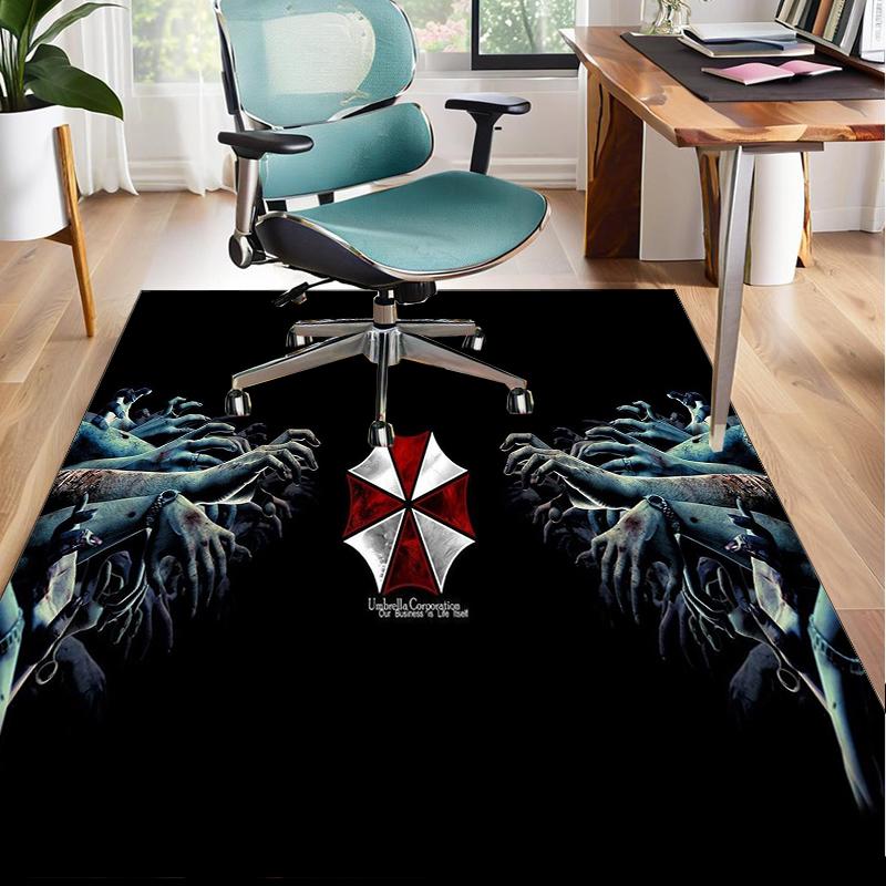 Umbrella Symbol Office Rug Chair Mat, Game Carpet, Suitable for Front Door, Bedroom, Living Room, Desk, Holiday Gift