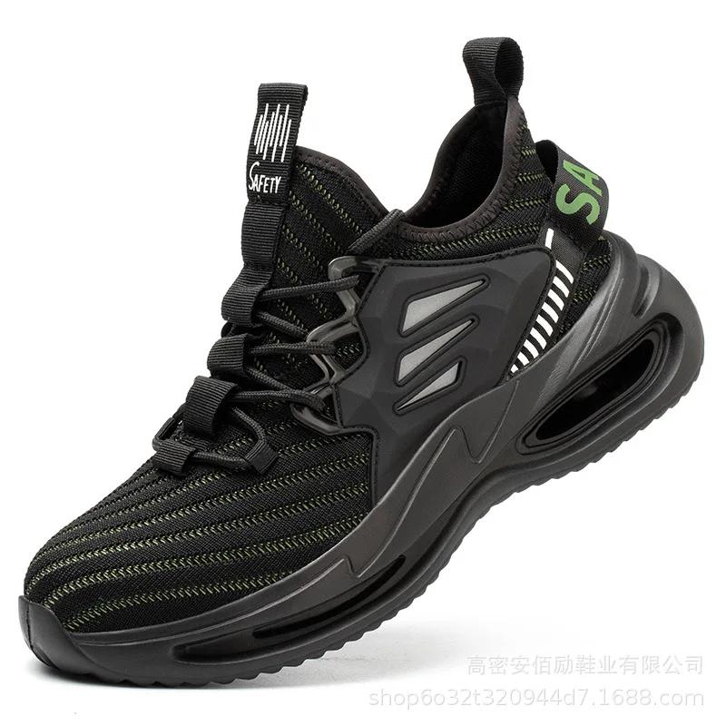 

Lightweight Work Sneakers Men Anti-Fatigue Work Shoes With Steel Toe Protective Shoes With Metal Toe Anti Puncture Work Boots 40