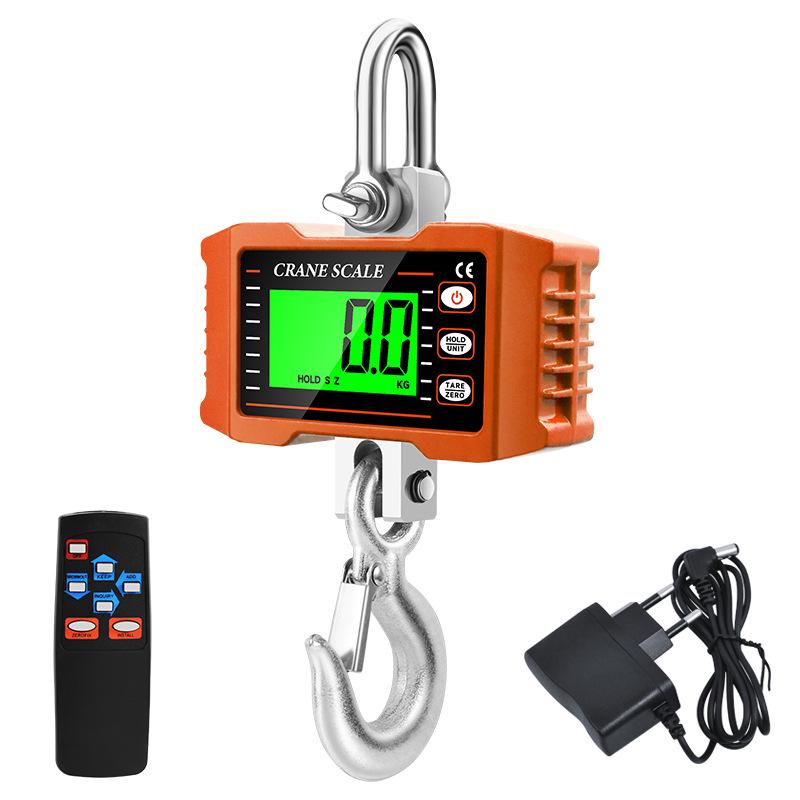 High-Demand Electronic Crane Scale: 1000kg/1T, 1.5T, 2T Handheld Hanging Hook Scale