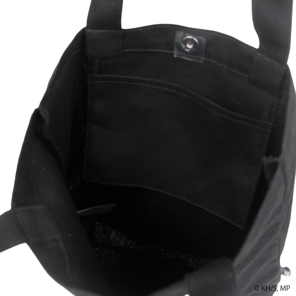 My Hero Academia Crack Print Canvas Tote Shinsou Hitoshi X Aizawa Black Bag, Shota, ODHA24,