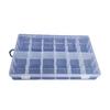 12-Grid Clear Plastic Storage Box with Dividers for Jewelry, Beads, Wiper Arms, Electronics, or Hardware