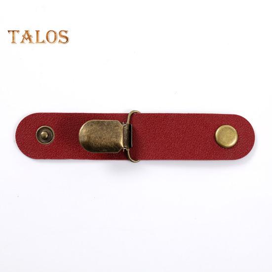 1Pc/4Pcs Faux Leather Hat Clip Lightweight Outdoor Hat Clip Easy to Use Hiking Camping Sun Hat Clamp Travel Accessory