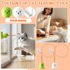 Toy With Strong Suction Cup: Interactive Feather Teaser For Cats—Handheld, Fun, And Stress-Relieving, With Bell