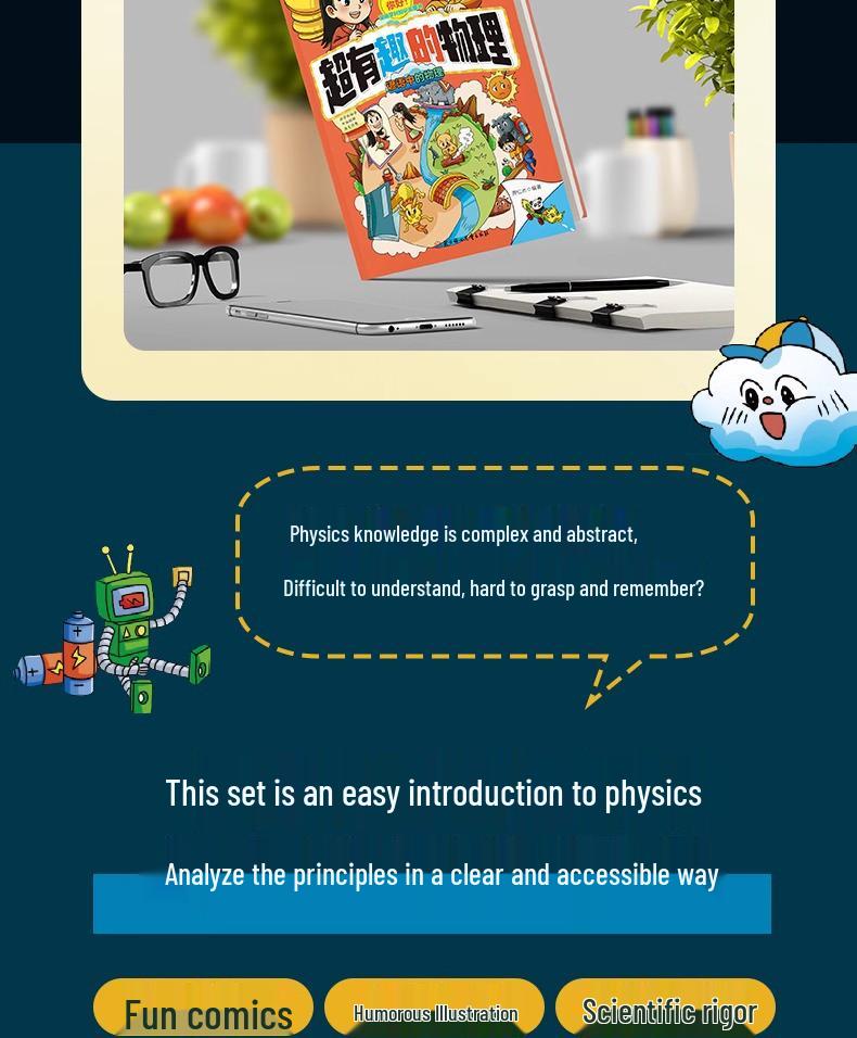 Super Interesting Physics Comics: 6-Volume Set for Young Learners Aged 8-15