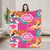 Paws Dog Cartoon blanket  Flannel Funny Breathable Throw blankets for Coverlet Decoration
