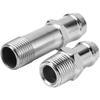 2Pcs Heater Hose Connector - Heater Hose Fittings for 3/4in Water Pump 5/8in Intake Auto Car Accessory
