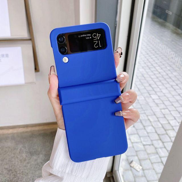 Mattierte Hautfreundliche Rundumhülle für Samsung Galaxy Z Flip 4 Hülle Zflip3 Stoßfeste Hartschale für Samsung Z Flip 4