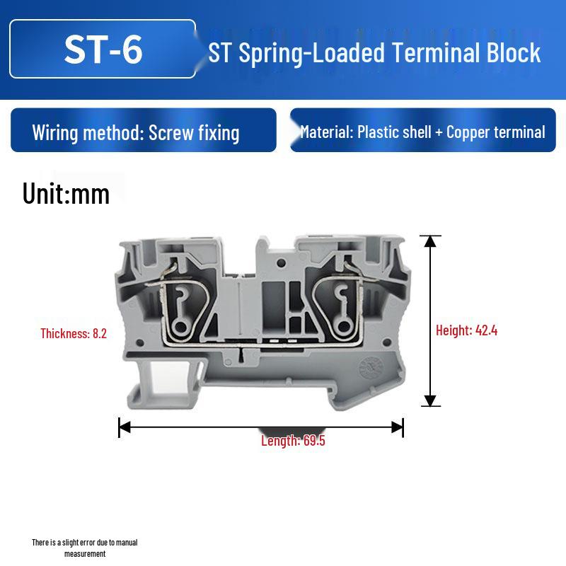 Gray ST Push-In Spring Terminals
