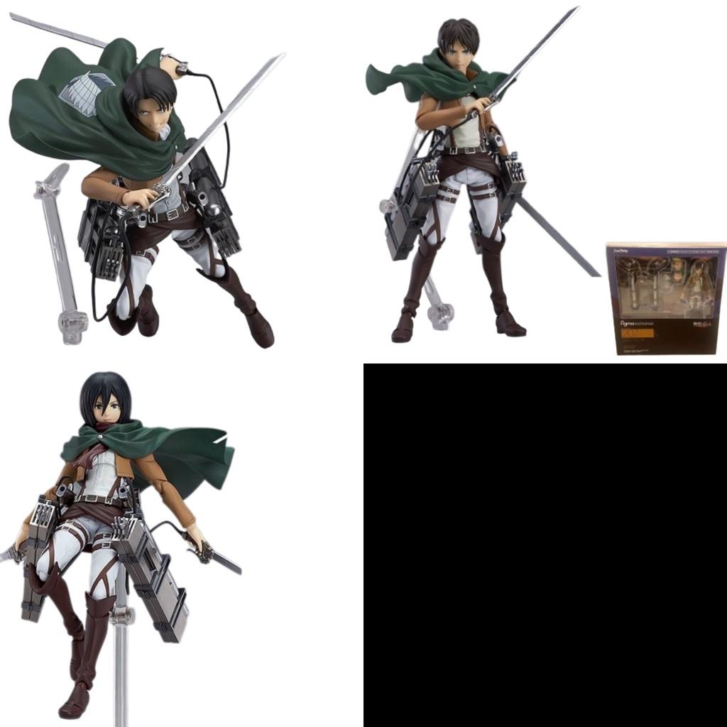 Gorgeous Attack On Titan Figma Levi Ackerman Eren Mikasa Joint Movable Hand Model