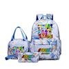 Rhythm box teen schoolbag sprunki cartoon print backpack pencil bag three-piece children's schoolbag 4