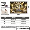 2D Luxury Black Gold 50th Birthday Backdrop Banner Glitter Crown Party Decor Background
