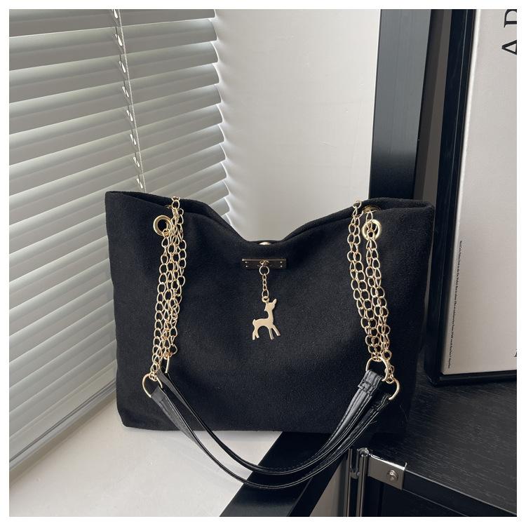 

Spring New Vintage Commuter Top Handle Bag Comfortable and Versatile Texture Shoulder Bag Women Stylish Ins Underarm Storage Bag чёрный