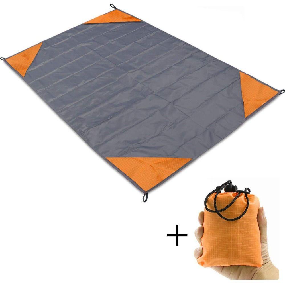 New Ultralight Tent Floor Tarp with Sack Portable Foldable Pocket Mat Oxford Cloth Waterproof Tent Camping Hiking