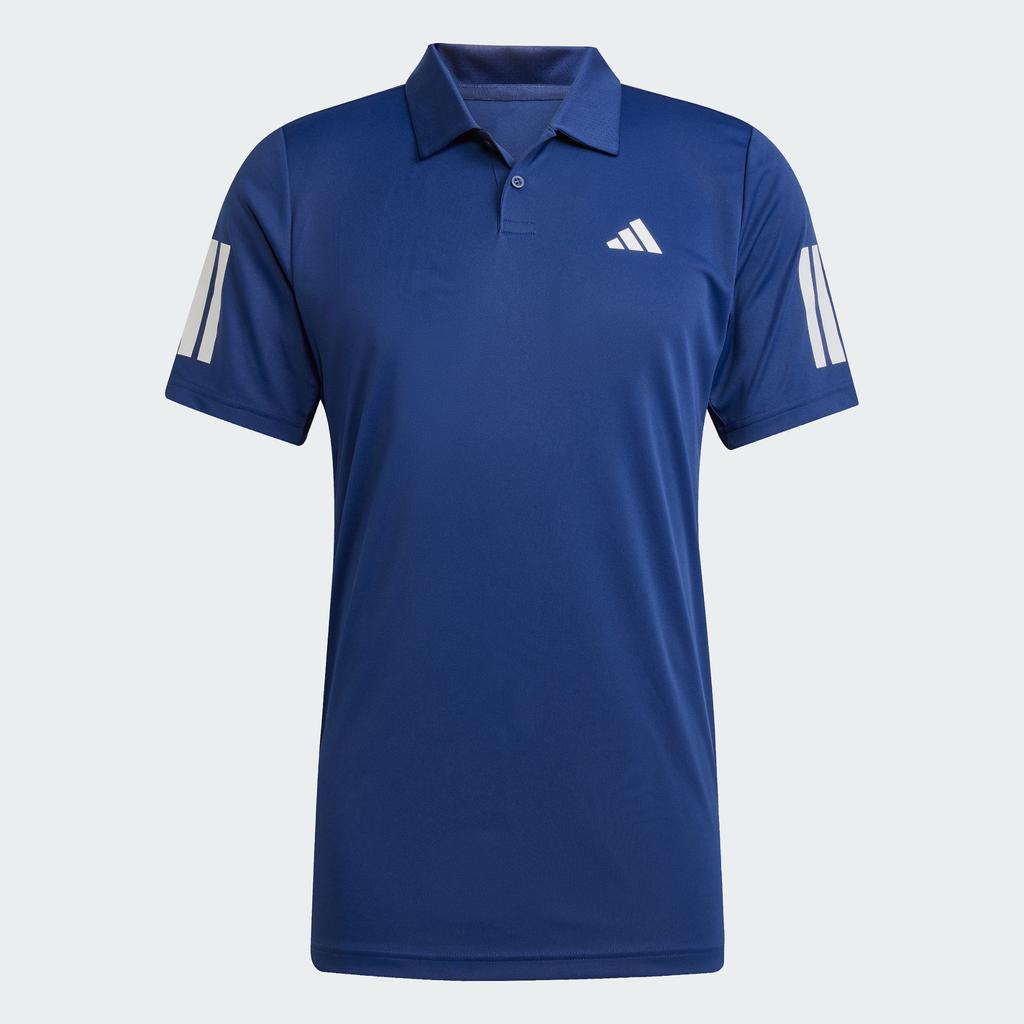 adidas Tennis3 Stripes Polo Shirt Men's Dark Blue