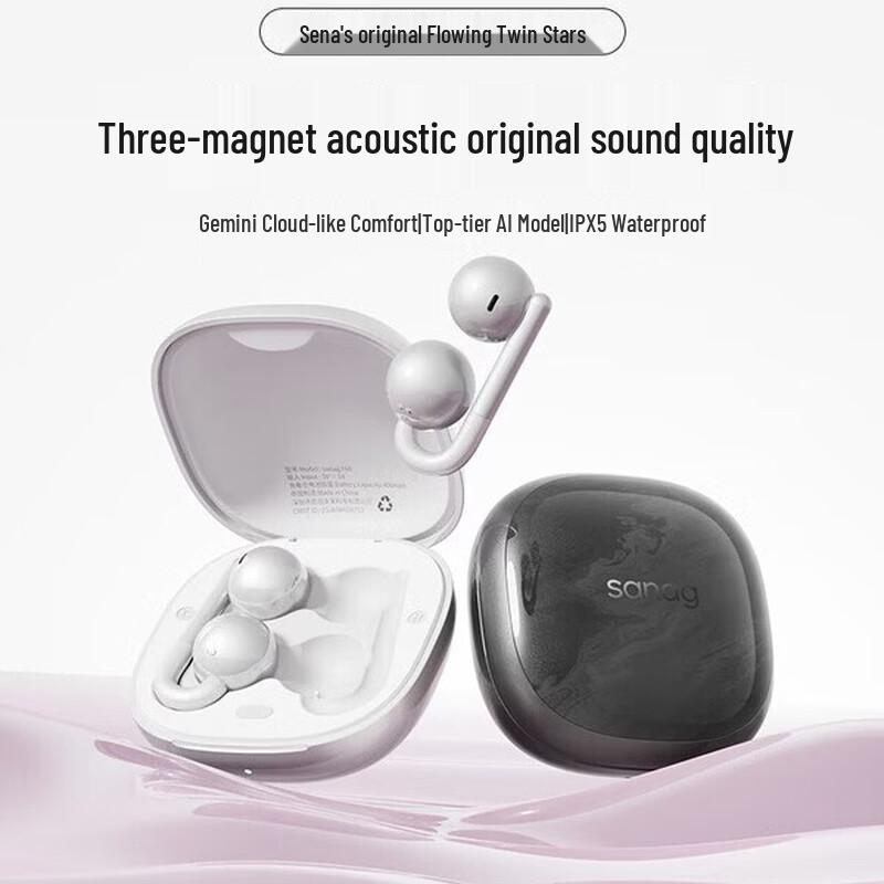SANAG F60 Open-Ear Clip-On Wireless Headphones
