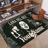Custom Name Crystal Velvet Rug,Lana Del Rey Comfortable Anti Slip Floor Mat For Room Decoration