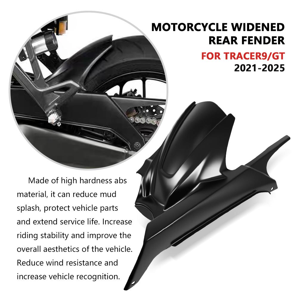 For TRACER 9GT 2025 2024 2023 2022 2021 tracer9 2024 Rear Fender Motorcycle Hugger Rear Mudguard Wheel Extension Splash Guard
