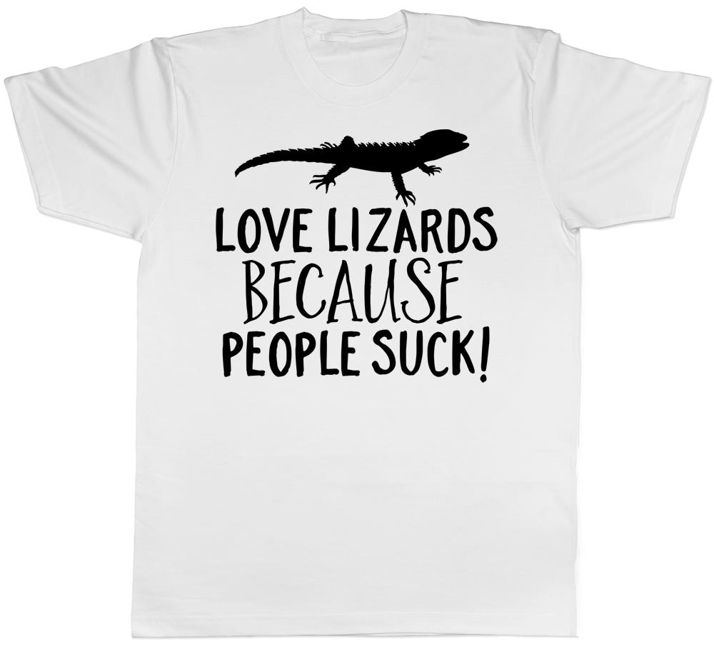 Love Lizards Because People Suck Unisexs Unisexs Ladies TShirt