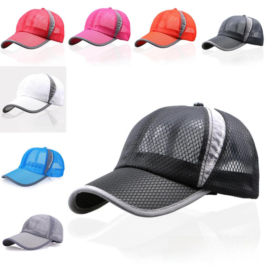 Summer Breathable Mesh Cap For Men And Women With Wide Brim And Adjustable Fit By