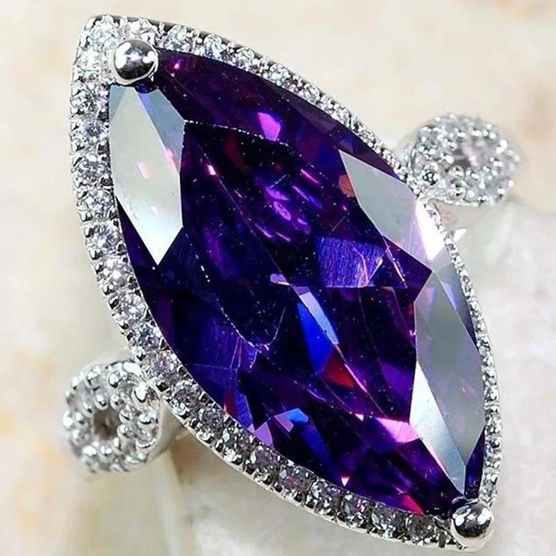 2026 New Sea Blue Cubic Zirconia Ring - Personalized Wedding Party Gorgeous Accessories of Special Interest To Women