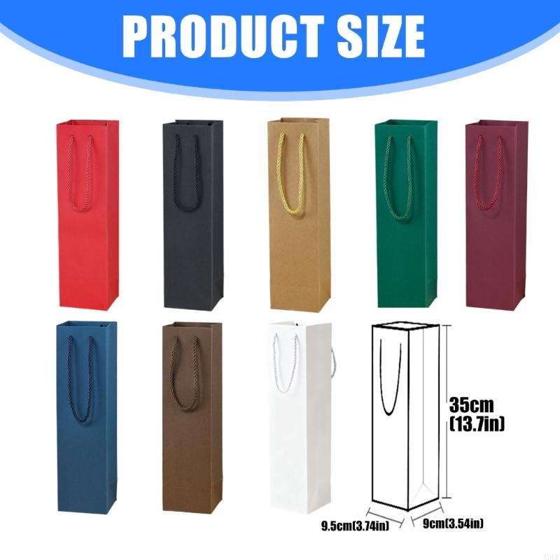 Pack of 30 High Quality Sustainable Paper Wine Bottle Bags for Weddings Birthdays and Corporate Gifts A0KF