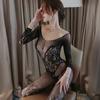 Damskie bodystocking kabaretki z długim rękawem seksowna bielizna bielizna pończochy Body w dużych rozmiarach seksowne ubrania