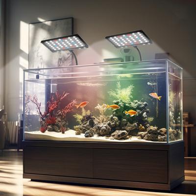Dimmable Full Spectrum LED Aquarium Light USB Clip On Lamp for Fishtank Terrariums Landscaping Lighting Kits
