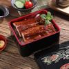 Unadon Box Versiegelt Luftdichter Deckel Aufbewahrung Sushi Behälter Bento Box Japanische Lunchbox für Trockenfrüchte Snack Sushi Buffet Catering