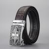 Belt Men'S Business High-End Leather Alligator Pattern Automatic Buckle Belt Embossing