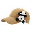 Cute Panda Embroidered Baseball Cap For Women Summer Sun Protection With Curved Brim And Adjustable Strap